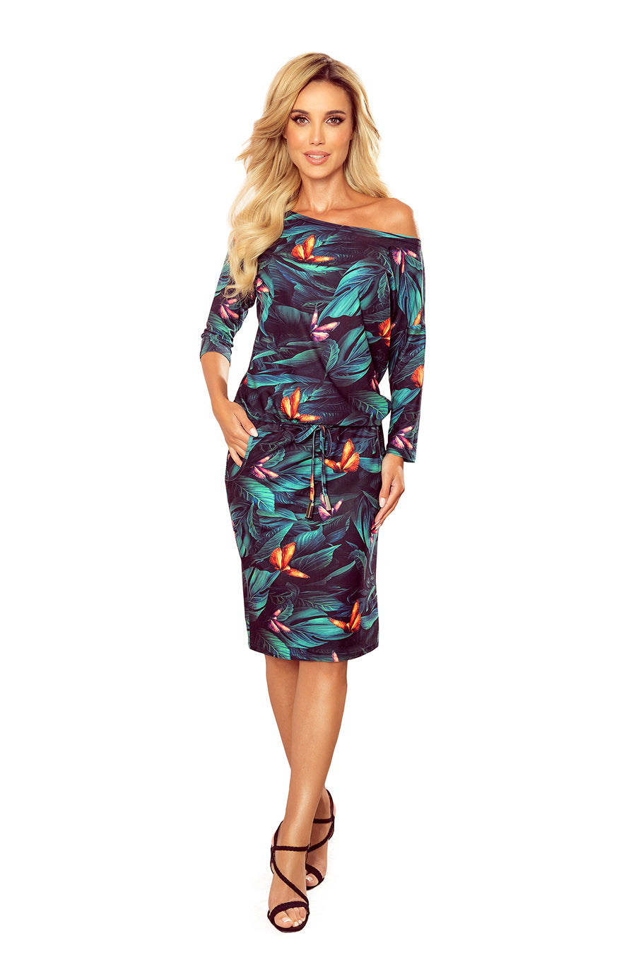 Numoco 13-119 Sports dress with pockets - colorful butterflies