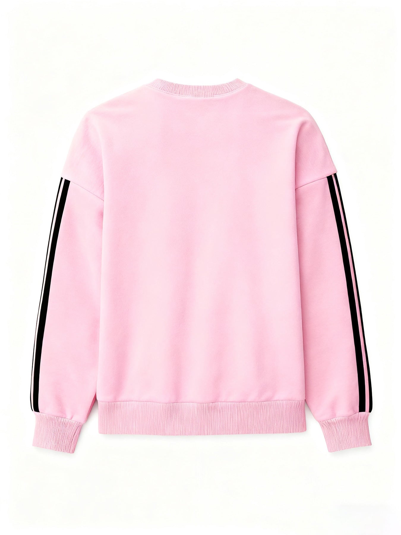 Comfortable and Versatile Women's Clothing, Casual Long-Sleeve Crewneck Sweatshirt with Fun Printed Patterns and Double Stripes, for Women