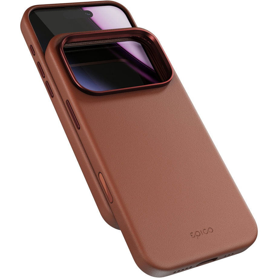 Epico Mag+ iPhone 17 Pro Max barna bőrtok (94210131700001)