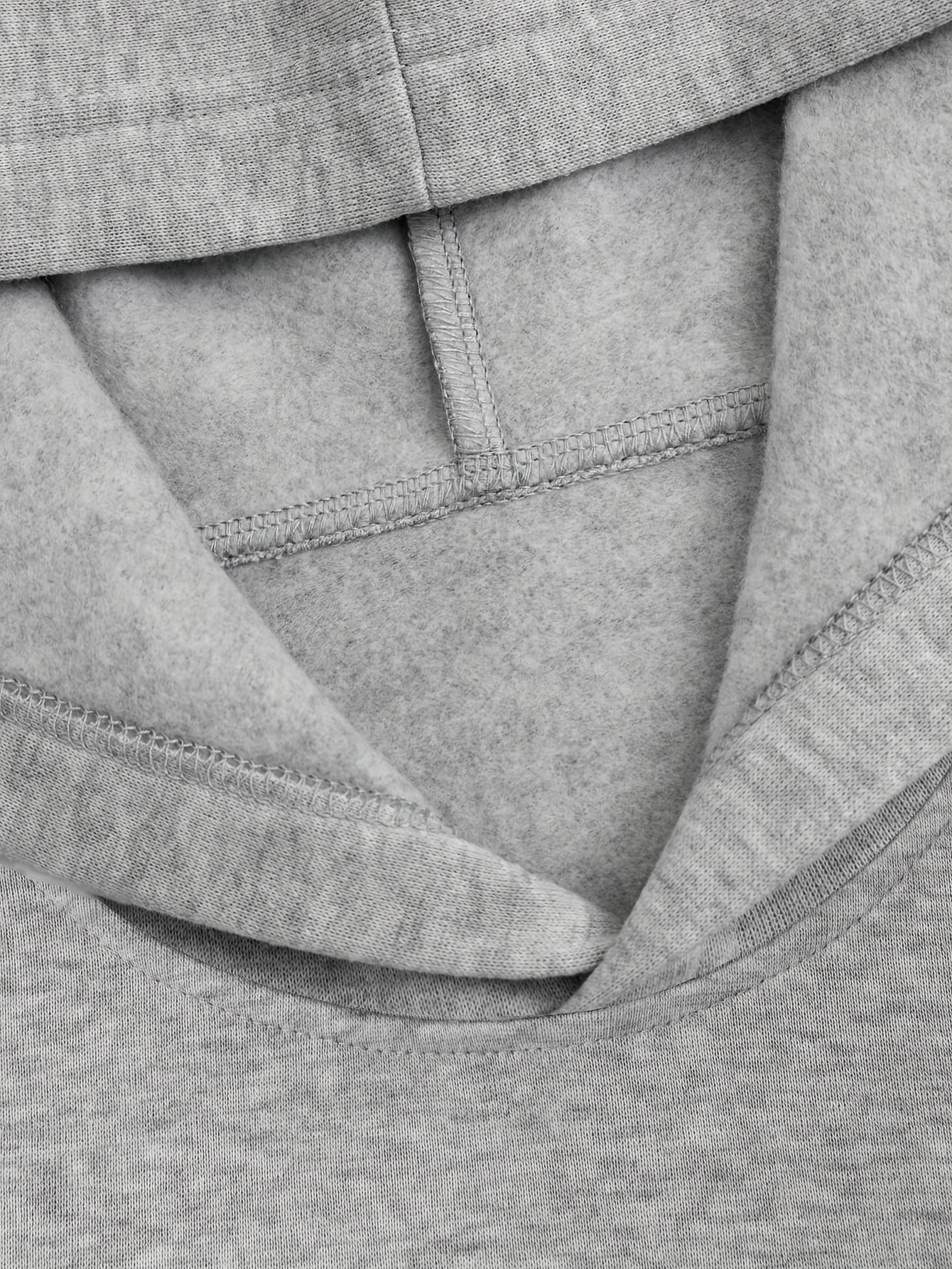 Women'S Light Grey Hooded Sweatshirt with Black Geometric Letter Print - Casual Long Sleeve Pullover, Relaxed Fit, All-Season Versatile Top for Casual Attire, Comfortable Clothing | Hooded Pullover | Structured Design