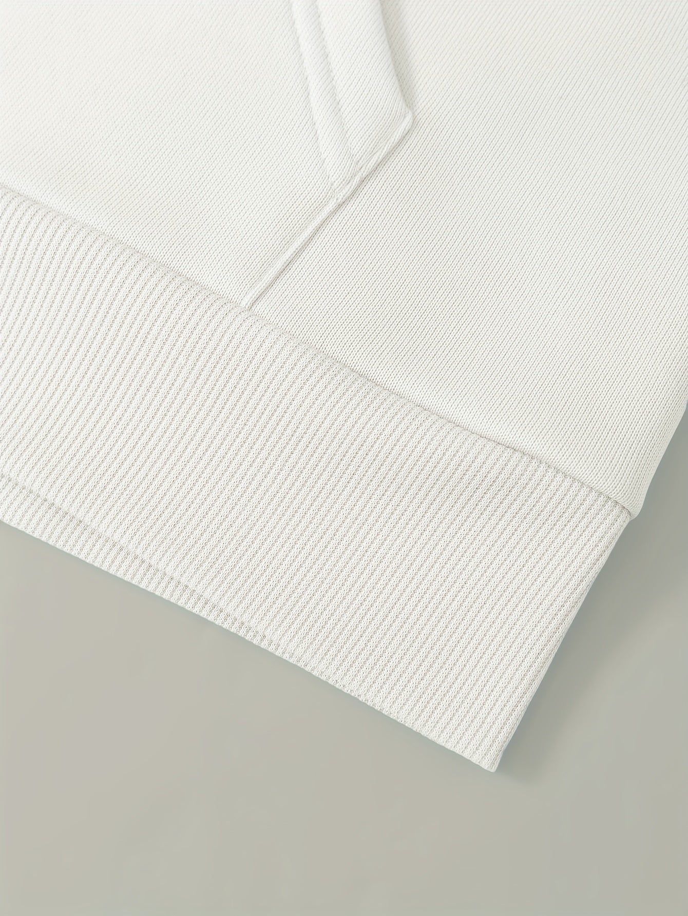 Women'S Light Grey Hooded Sweatshirt with Black Geometric Letter Print - Casual Long Sleeve Pullover, Relaxed Fit, All-Season Versatile Top for Casual Attire, Comfortable Clothing | Hooded Pullover | Structured Design