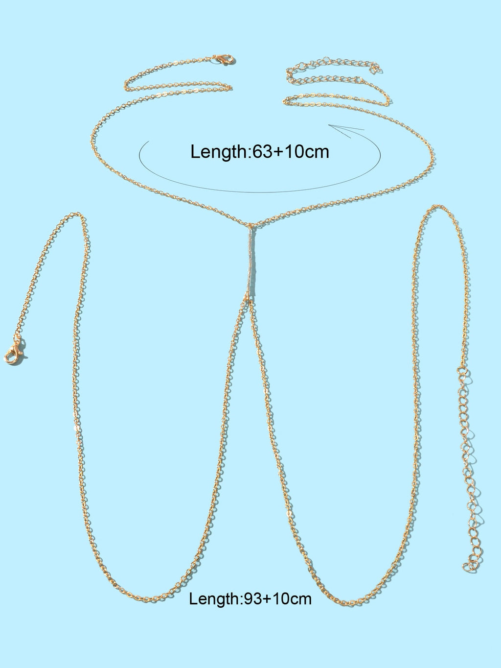 Gold Body Chains Jewellery Women Sexy Belly Waist Chain Bikini Beach Accessories