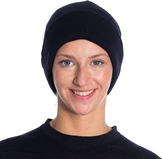 Soft Knit Winter Beanie for Women Warm Stretchy Acrylic Hat 1 Pack