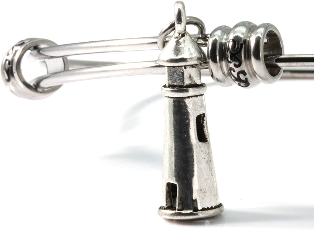 Leuchtturm-Armband | Hypoallergener Edelstahl-Leuchtturmschmuck für Damen mit Hoffnungsanhänger und Lichtsymbol – ein tolles Geschenk für Frauen und Männer, die einen Leuchtturm als Wegweiser benötigen.