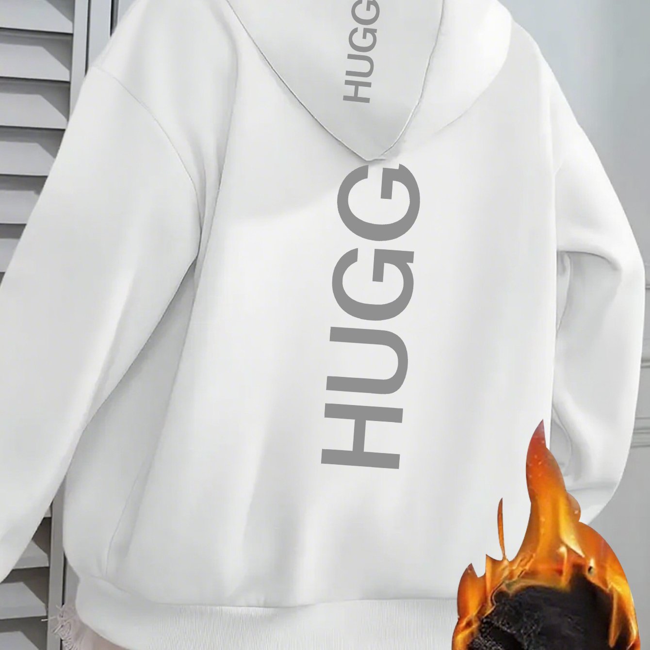 1pc Women's Y2K Pink Hooded Sweatshirt - Oversized Fleece Pullover with Back Logo Print, Soft Pink Hoodie, Machine Washable Winter Sweater for Casual Wear, Layering & All-Season Outfits (No Dry Clean), Plus Size Women Clothes