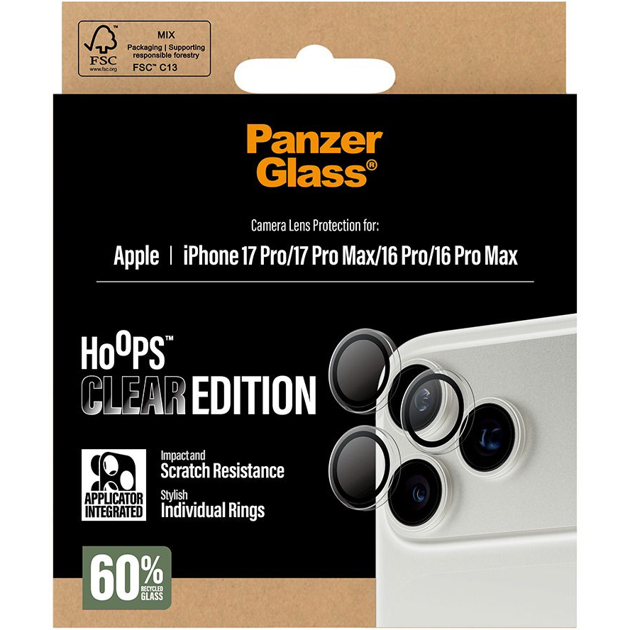 PanzerGlass Hoops Apple iPhone 17 Pro/16 Pro/15 Pro/17 Pro Max/16 Pro Max/15 Pro Max - átlátszó (PG38406)