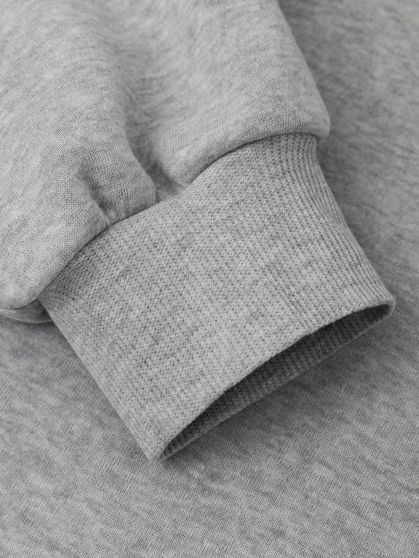 Women'S Light Grey Hooded Sweatshirt with Black Geometric Letter Print - Casual Long Sleeve Pullover, Relaxed Fit, All-Season Versatile Top for Casual Attire, Comfortable Clothing | Hooded Pullover | Structured Design