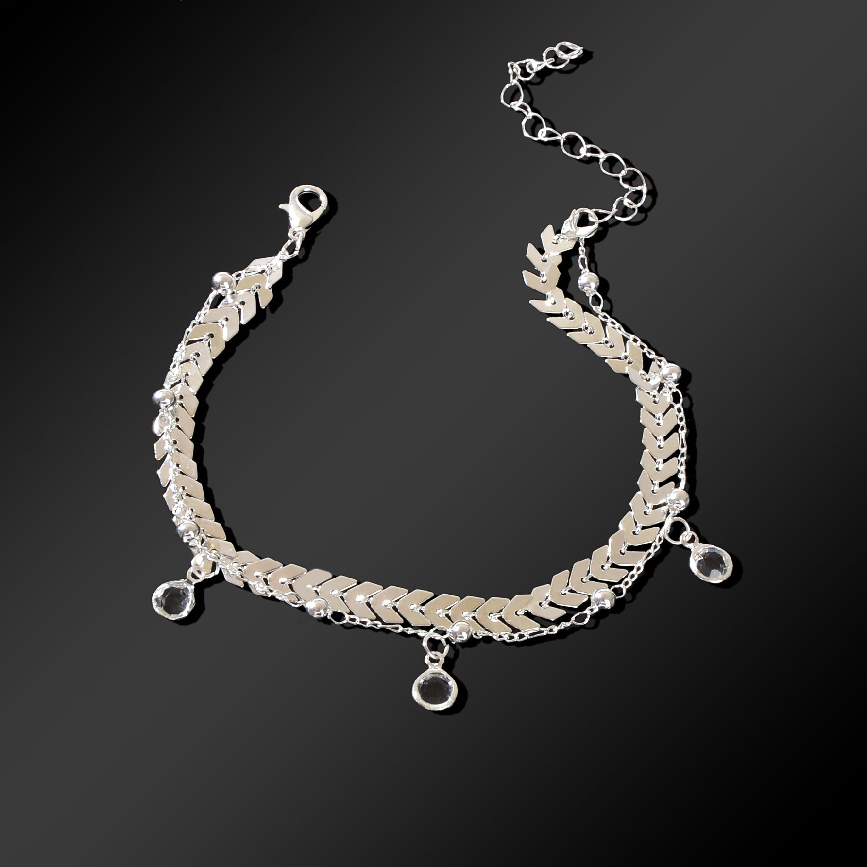 Beach Accessories Foot Jewelry Bead Decor Double layer Chain Fashion Anklet for Women