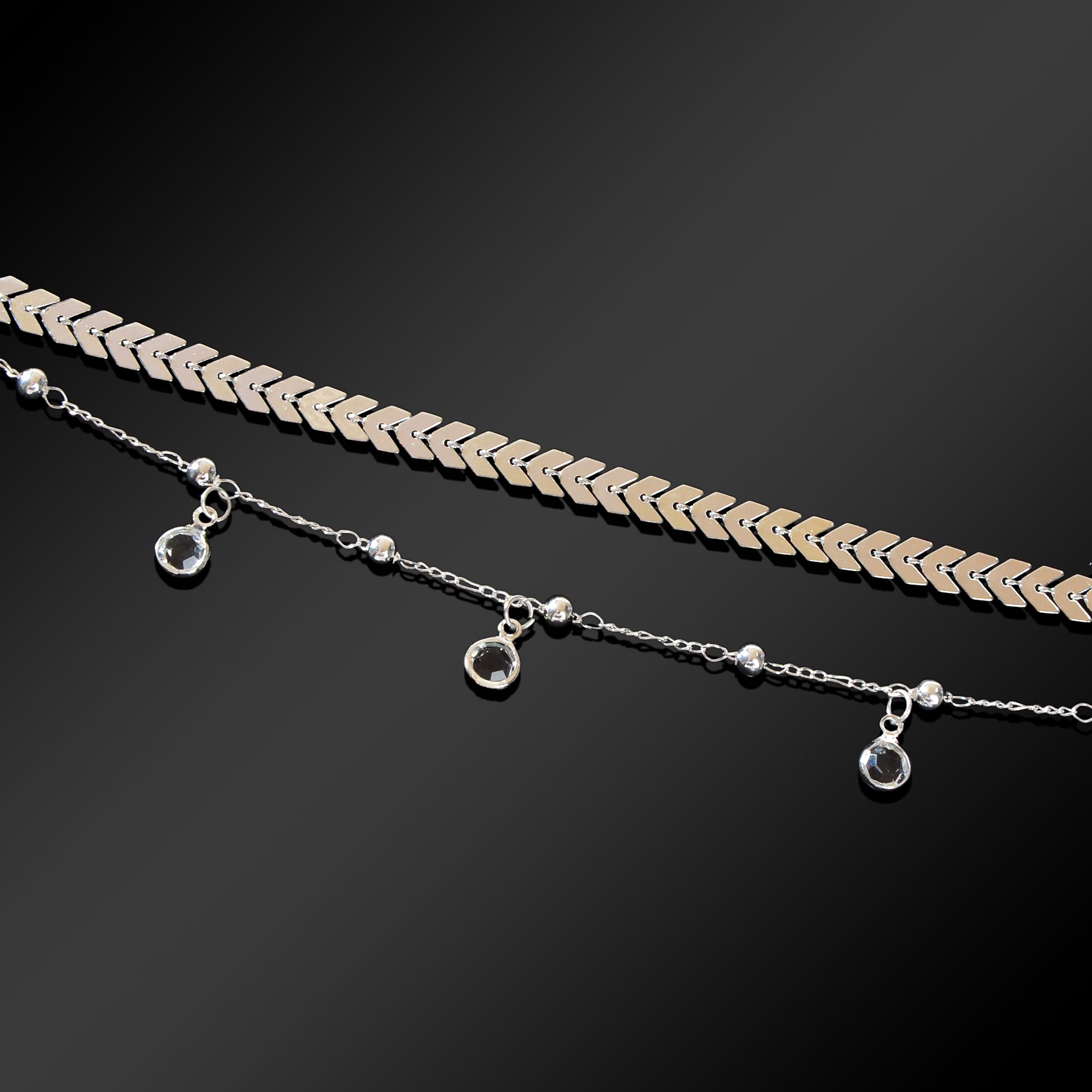 Beach Accessories Foot Jewelry Bead Decor Double layer Chain Fashion Anklet for Women