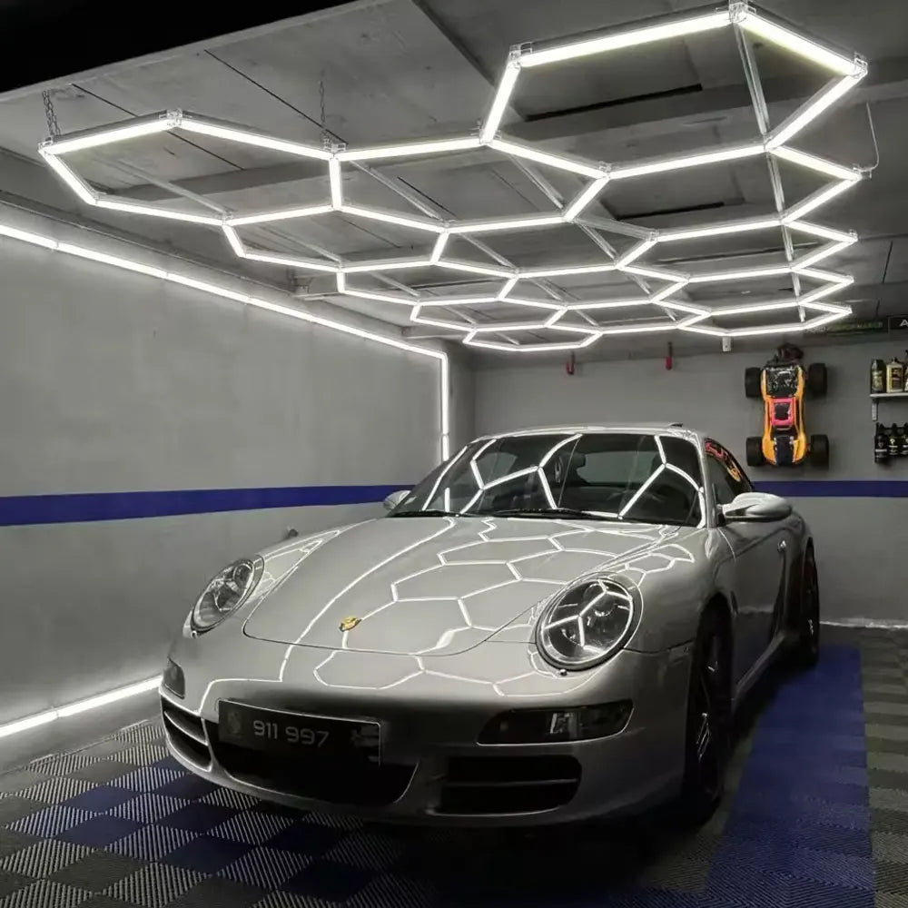 Honeycomb hexagonal ceiling light is super bright and has high power, suitable for offices, conference rooms, and libraries