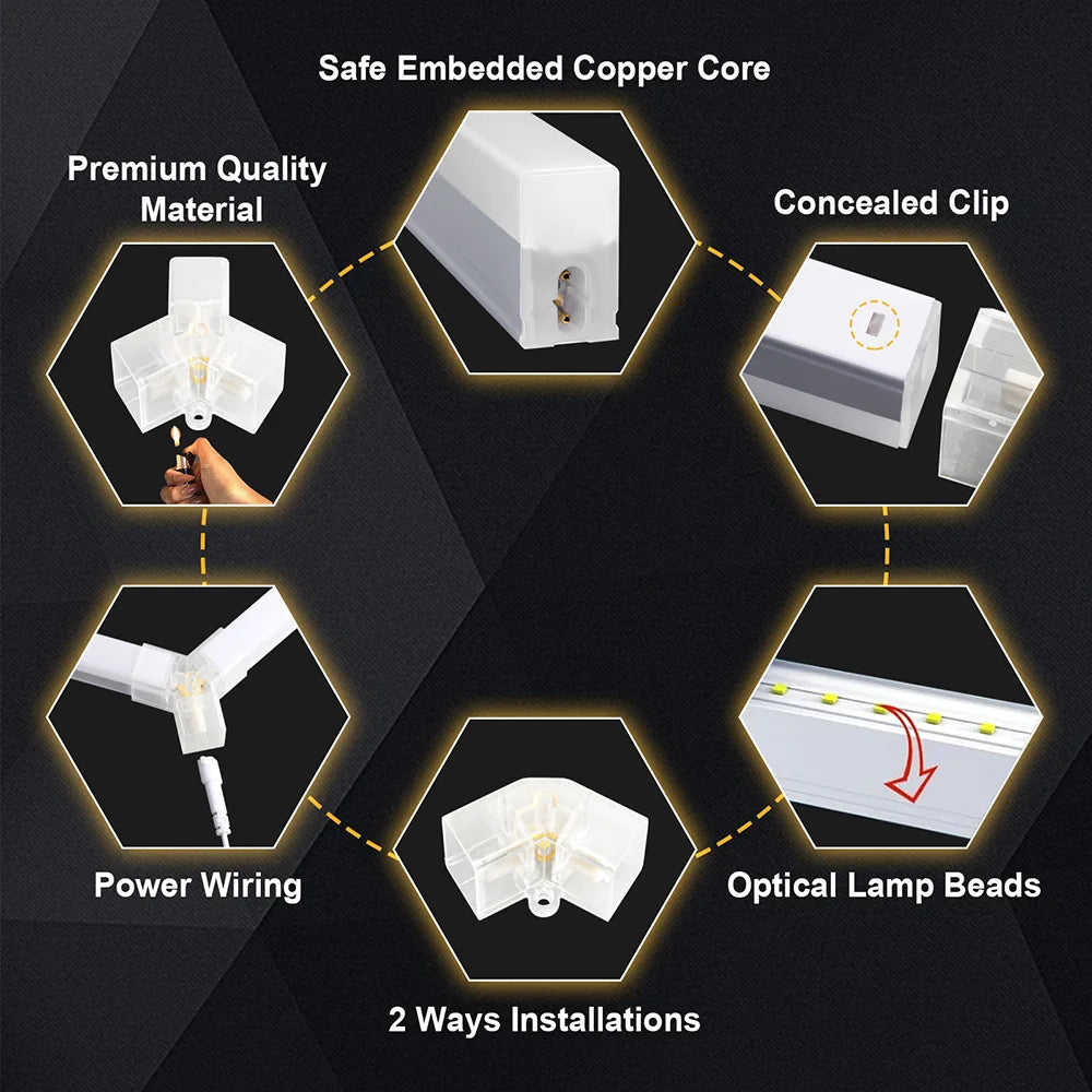 Honeycomb hexagonal ceiling light is super bright and has high power, suitable for offices, conference rooms, and libraries