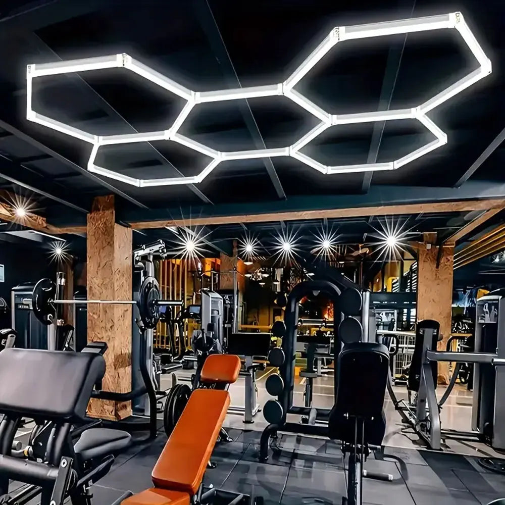 Honeycomb hexagonal ceiling light is super bright and has high power, suitable for offices, conference rooms, and libraries