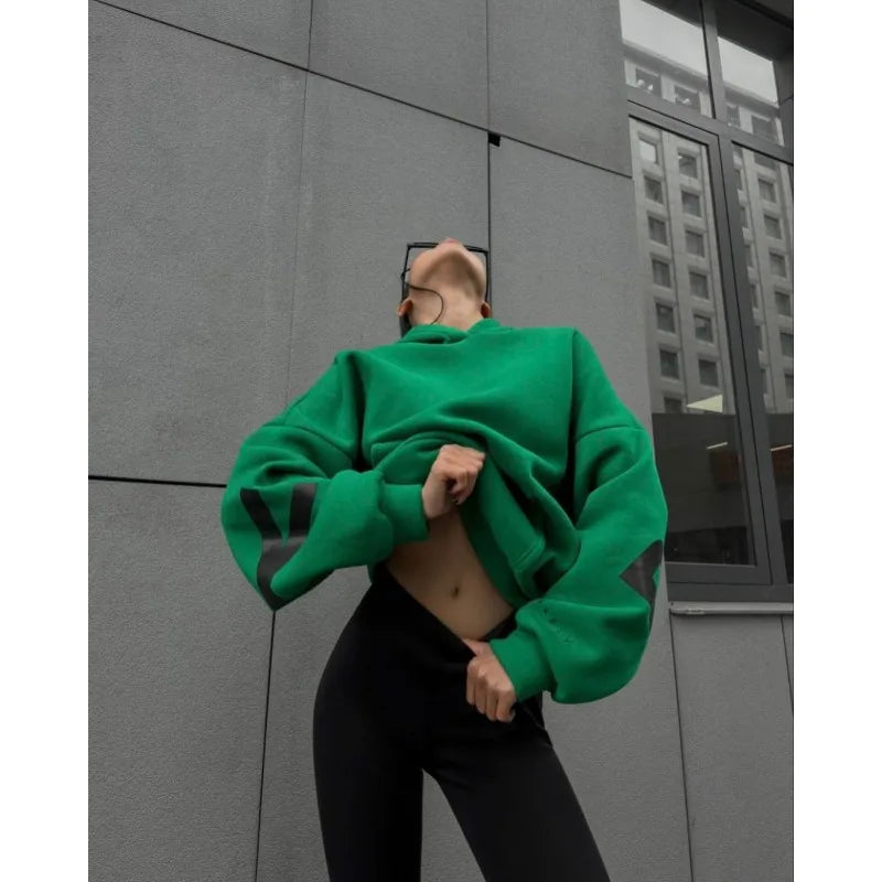 Blakely Women's HoodieWinter Fashion  Long Sleeve Loose Casual Women's Top