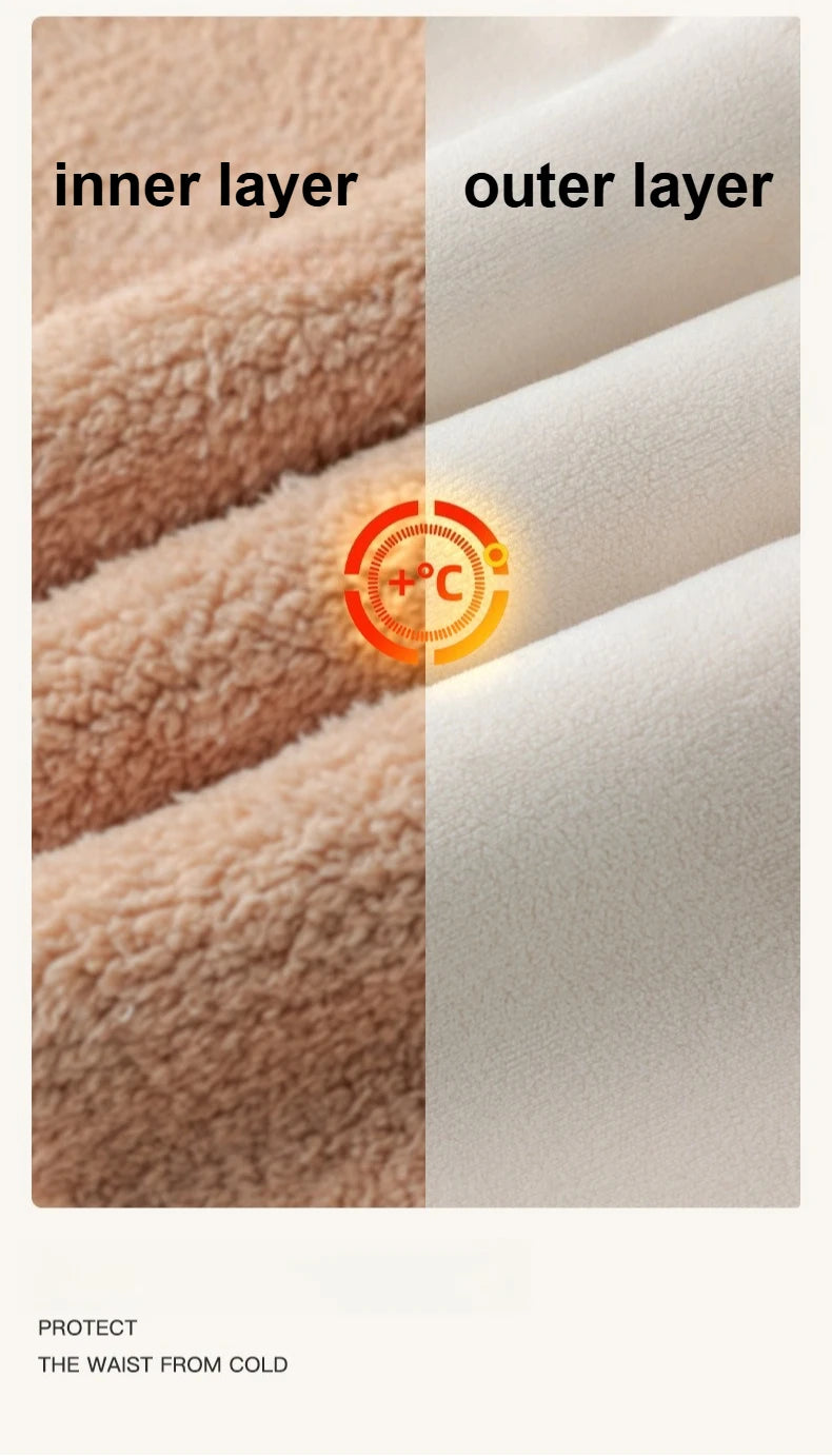 Plus Size Fleece Lined Leggings Women High Waisted Tights for Cold Winter Thermal Outdoor Wear Thick Ribbed Fashion Leggings