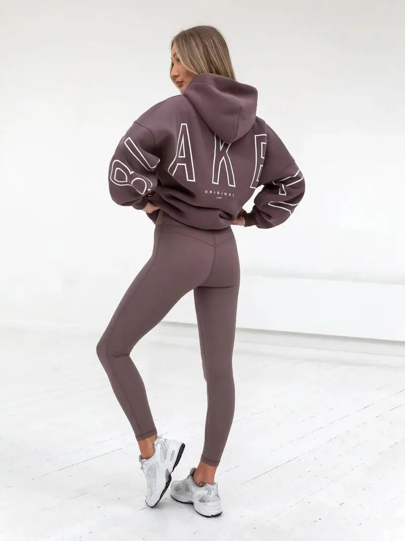 European American Fashion Printed Hooded Hip Hop Sweatshirt 2025 New Cross Border Thickened Versatile Long-sleeved Loose Clothes