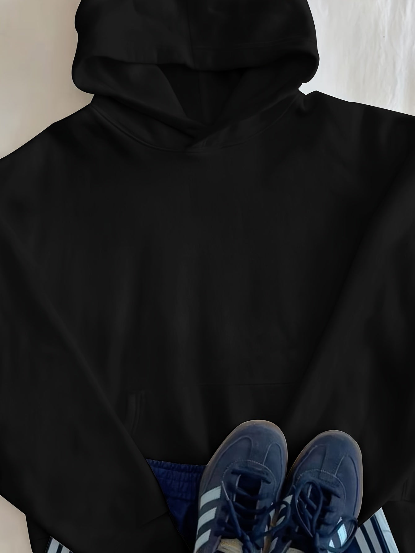 Women'S Light Grey Hooded Sweatshirt with Black Geometric Letter Print - Casual Long Sleeve Pullover, Relaxed Fit, All-Season Versatile Top for Casual Attire, Comfortable Clothing | Hooded Pullover | Structured Design