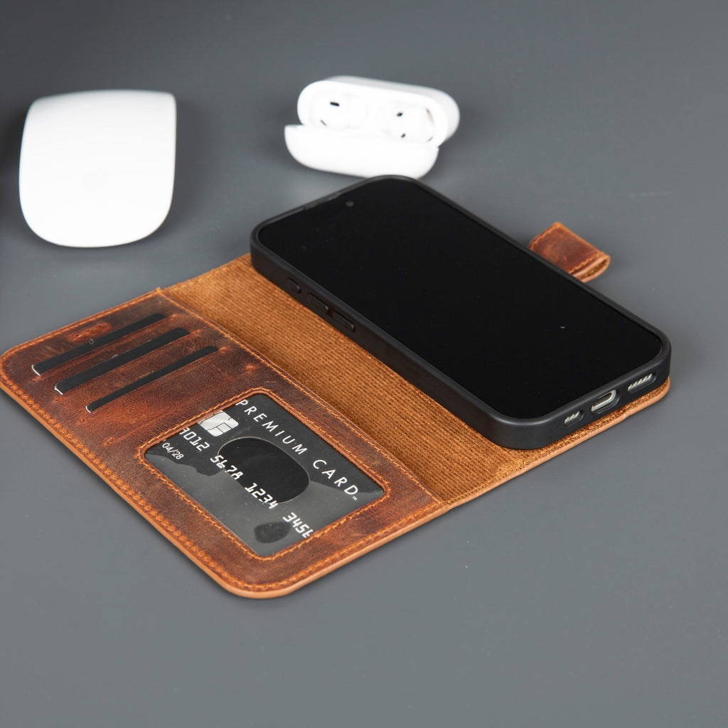 Casper iPhone 17 Leather Wallet Case – MagSafe Compatible