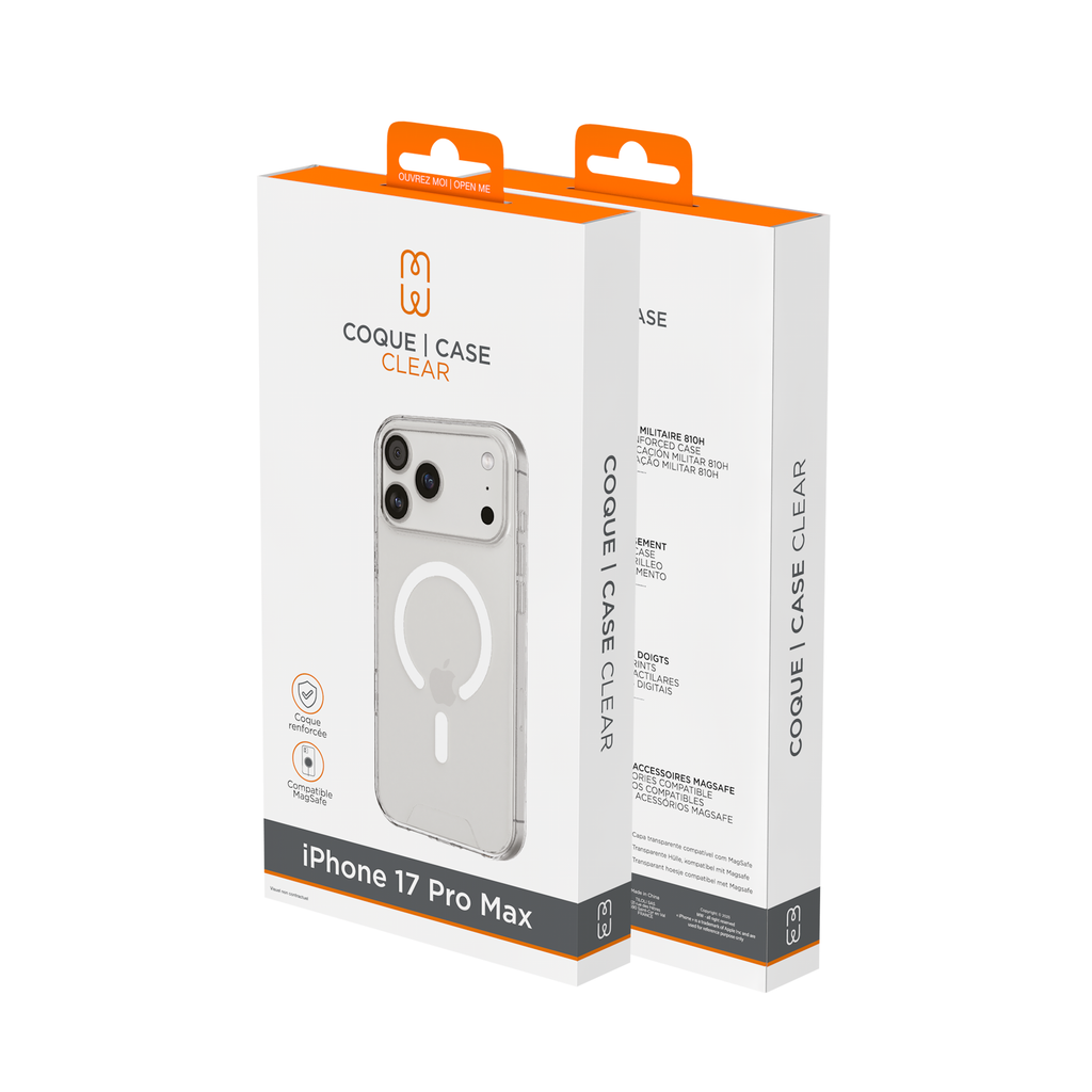 Hülle Clear MagSafe iPhone 17 Pro Max - Transparent