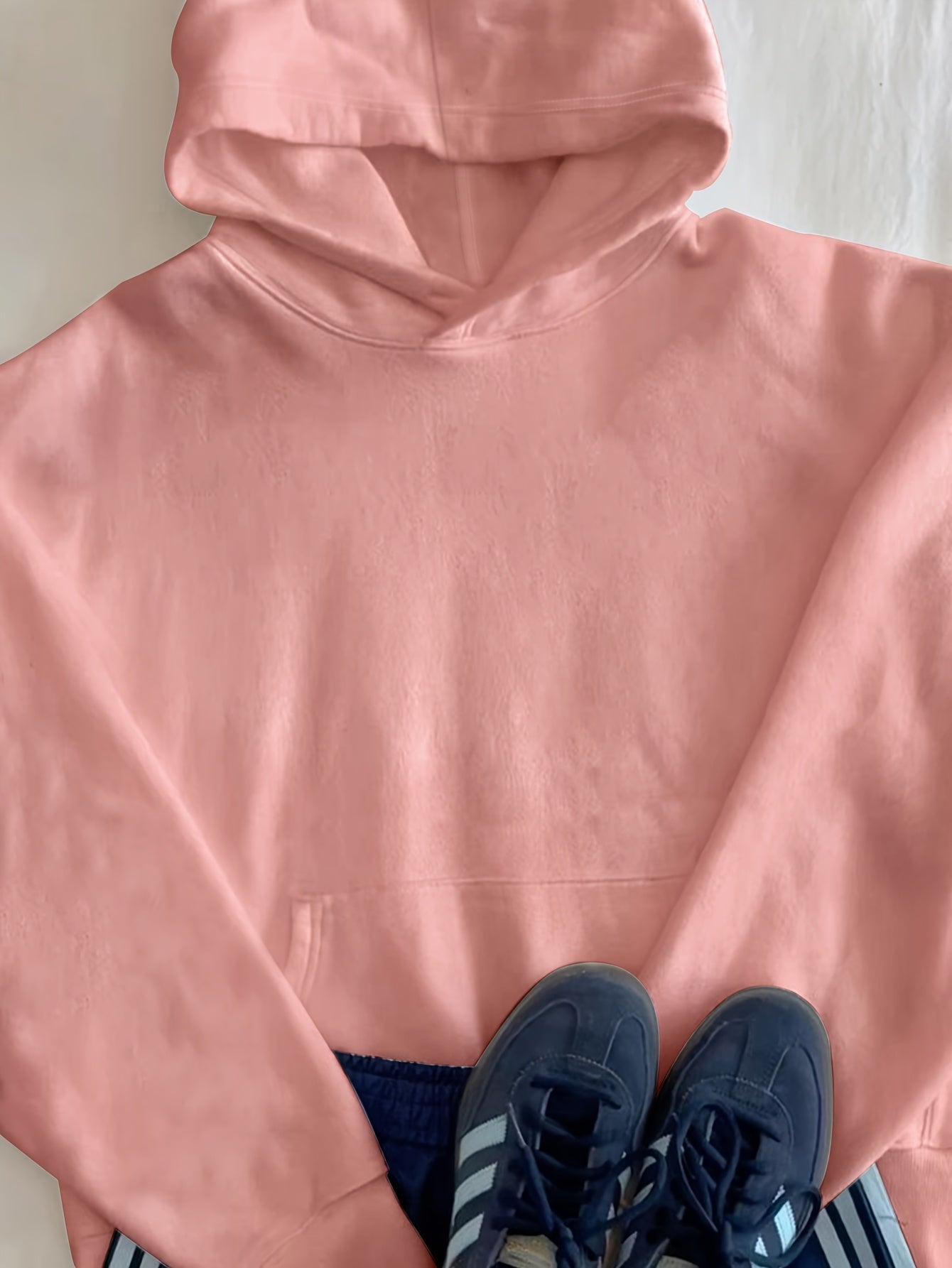 Women'S Light Grey Hooded Sweatshirt with Black Geometric Letter Print - Casual Long Sleeve Pullover, Relaxed Fit, All-Season Versatile Top for Casual Attire, Comfortable Clothing | Hooded Pullover | Structured Design