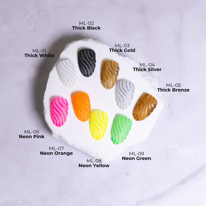 Kokoist - ML-07 Markers Line Non Wipe Color Gel Neon Orange