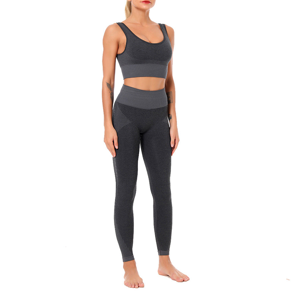 Yoga Set Sports Bra and Leggings Jogging Women Gym Set Clothes Seamless Workout Sports Tights Women Fitness Sports Suit